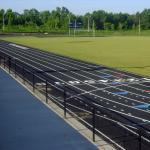 Fresh green sod installed and ready for games at a middle school in Raleigh NC